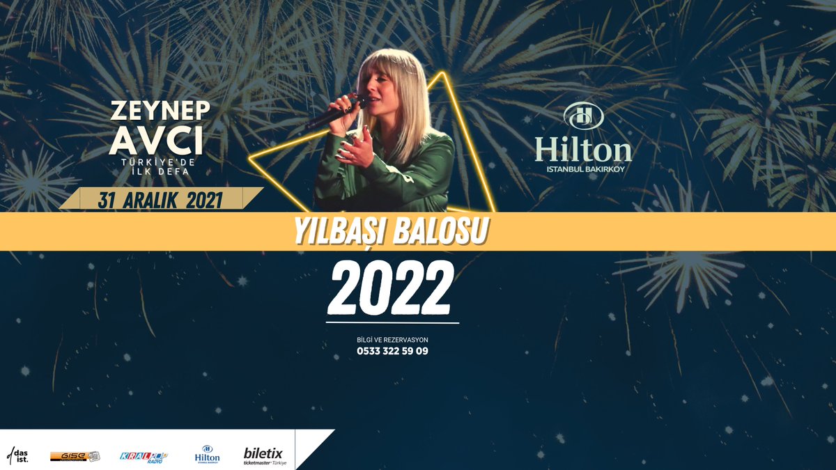 Zeynep Avcı yılbaşı gecesi Hilton Bakırköy sahnesi’nde…
Biletler Biletix’de…

#zeynepavcı #konser #yılbaşı #hilton #kralmüzik