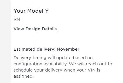 nukem384's tweet image. Hmm...our #modely order has an est. delivery of November lol.  Last time I checked, it was past Nov. right?  Haha.  #tesla #codingerror