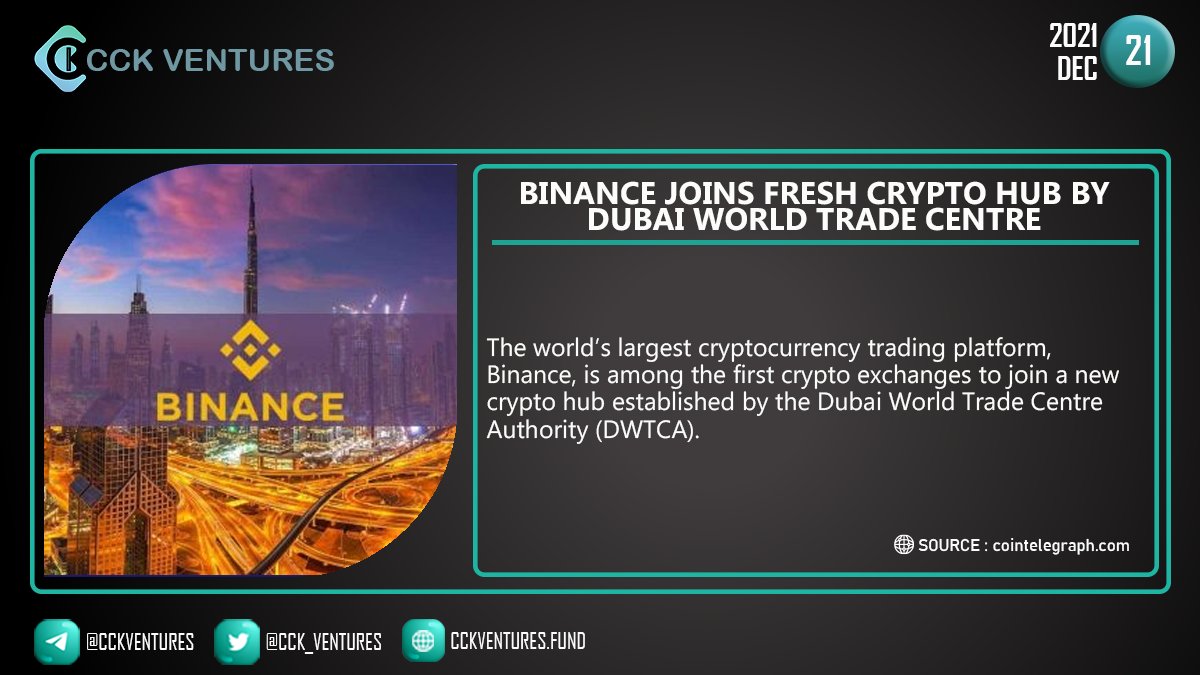 CCK Ventures (@cck_ventures) on Twitter photo Binance joins fresh crypto hub by Dubai World Trade Centre
#Binance #Cryptocurrency #Dubai #DWTCA <a href="/binance/">Binance</a> <a href="/cz_binance/">CZ 🔶 BNB</a> <a href="/BinanceChain/">Binance Chain</a> <a href="/BinanceLabs/">Yzi Labs</a> <a href="/BinanceResearch/">Binance Research</a> #bsc #BNB #Binance #Crypto #cryptonews
Join CCK
✅Group: t.me/CCKventures
✅Channel: t.me/CCKventures_ANN Binance joins fresh crypto hub by Dubai World Trade Centre
#Binance #Cryptocurrency #Dubai #DWTCA <a href="/binance/">Binance</a> <a href="/cz_binance/">CZ 🔶 BNB</a> <a href="/BinanceChain/">Binance Chain</a> <a href="/BinanceLabs/">Yzi Labs</a> <a href="/BinanceResearch/">Binance Research</a> #bsc #BNB #Binance #Crypto #cryptonews
Join CCK
✅Group: t.me/CCKventures
✅Channel: t.me/CCKventures_ANN