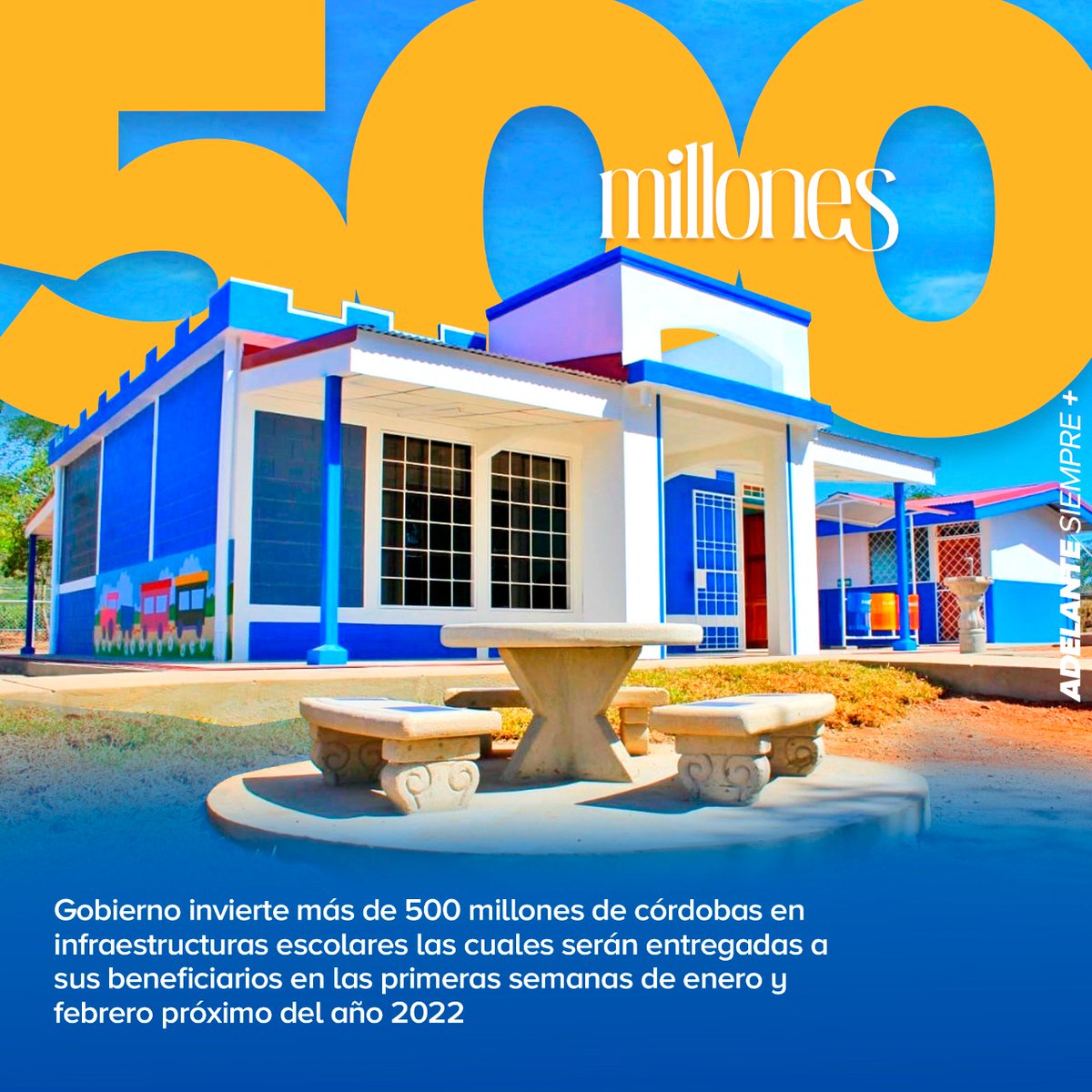 #DiciembreEnPazYVictorias| El buen Gobierno Sandinista, a través del <a href="/minednicaragua/">Ministerio de Educación Nicaragua</a> continúa invirtiendo en infraestructura escolar en diversos puntos del país.

 ✊🇳🇮🔴⚫🏫

#Nicaragua
#21Diciembre