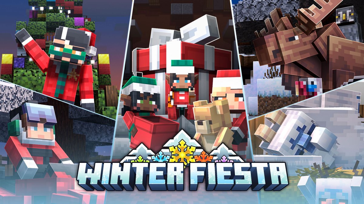 OvertalesStudio's tweet photo. WINTER FIESTA ❄️
The holiday is near, but the Winter Fiesta is in trouble. Let's help recover the lost relics to the village and brings the festival back to life!

Get it on: https://t.co/EnykkbZWfX

#Minecraft https://t.co/KvXXROyKpN