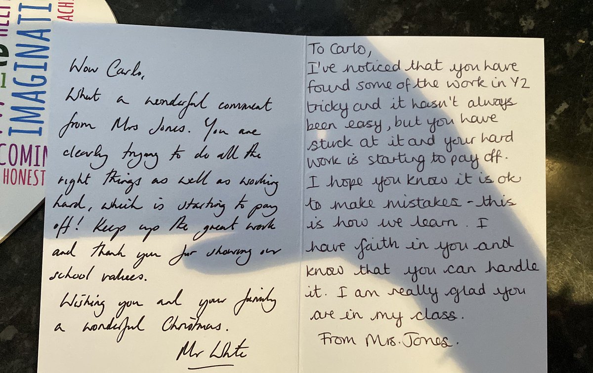 Well done to my Carlo on receiving this amazing card today im so proud of you! Thankyou @MrsJonesY2 <a href="/StAmbroseSpeke/">St Ambrose Catholic Academy</a>