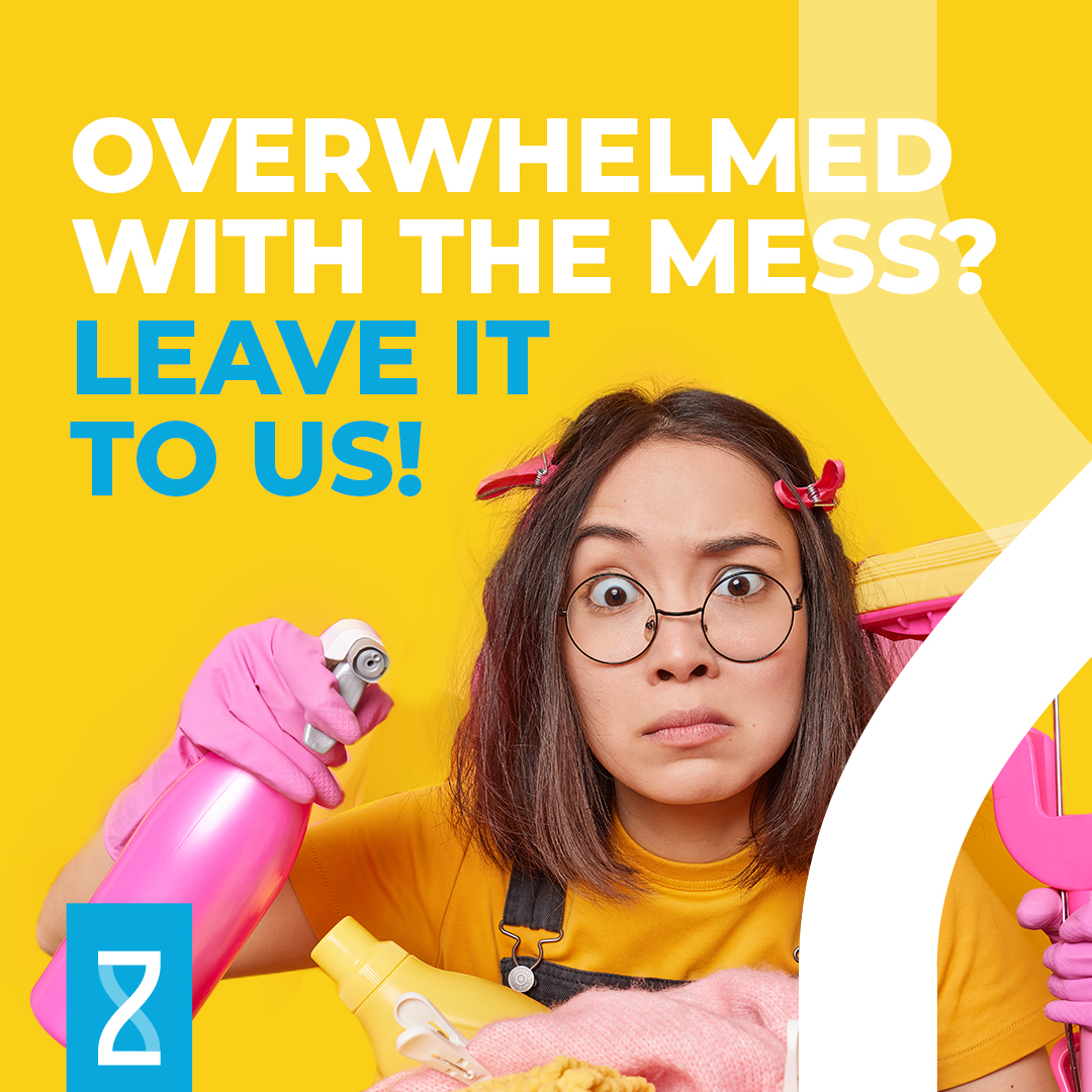To us, cleaning means business! Book your service now, sit back, relax, and leave the mess to us.
