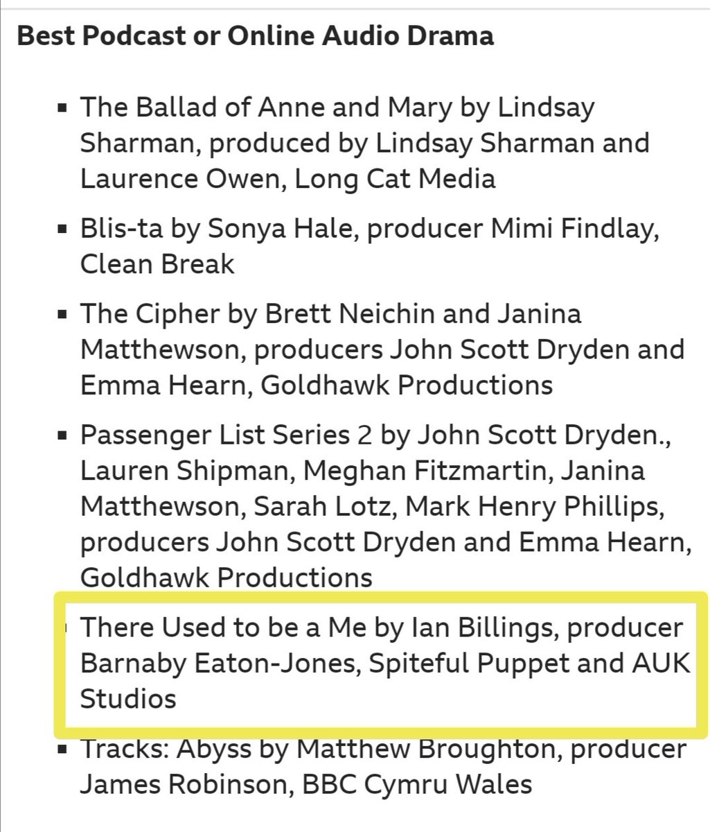 SpitefulPuppet's tweet photo. The #BBCAudioAwards shortlist has been announced (https://t.co/FwdU0xe2Rg)!
And #ThereUsedToBeAMe, starring #AlfredMolina as #PeterSellers, has been included!
Kudos to the creative team behind it, and our partners in production: @AUK_Studios. https://t.co/xg1KXBB1ck