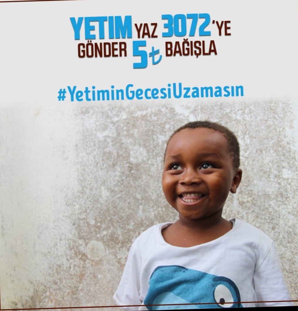 Yetim Gülerse Dünya Güler.
Haydi sende Güldür.
#YetiminGecesiUzamasin