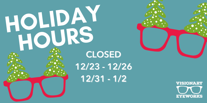 VEyeworks's tweet photo. Holiday Hours Update: 
Our office will be closed December 23 - 26th and December 31 - January 2nd, 2022. https://t.co/RgjcclHqvE