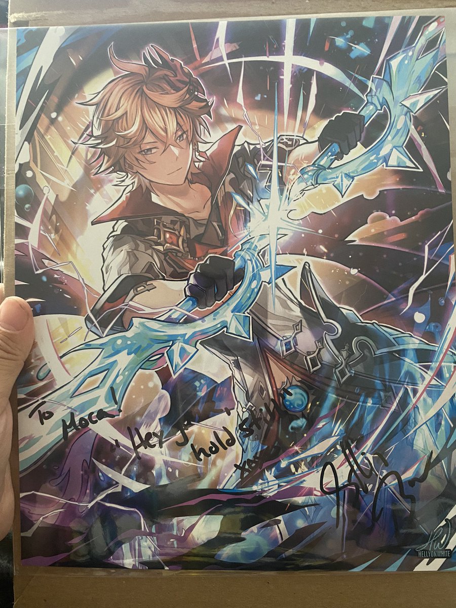 TheAnnMain's tweet photo. Twitter please help me out XD I need to find Moca who did streamily from Griffin Burns! I somehow got their package today! #griffinburnsva #GenshinImapct #streamily @StreamilyLive https://t.co/ofkmT1n836