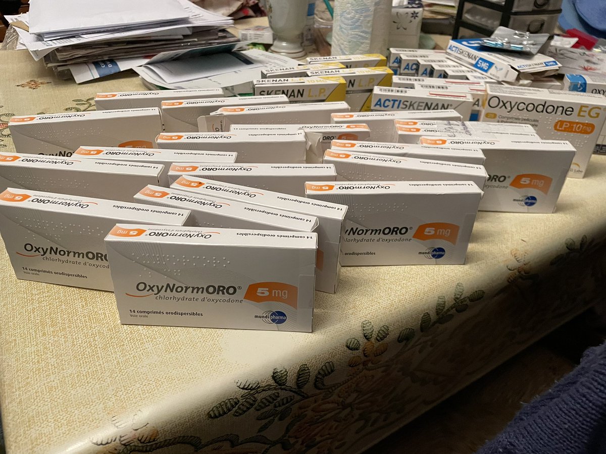 PPoitiers's tweet image. Médecin de ma maman : «  votre maman elle fait pas du chiqué sur ses douleurs ? »
Moi : « je sais pas je me demande qui a pu lui prescrire ça 🤔 »
#oxycodone #oxycotin #morphine #dopesick