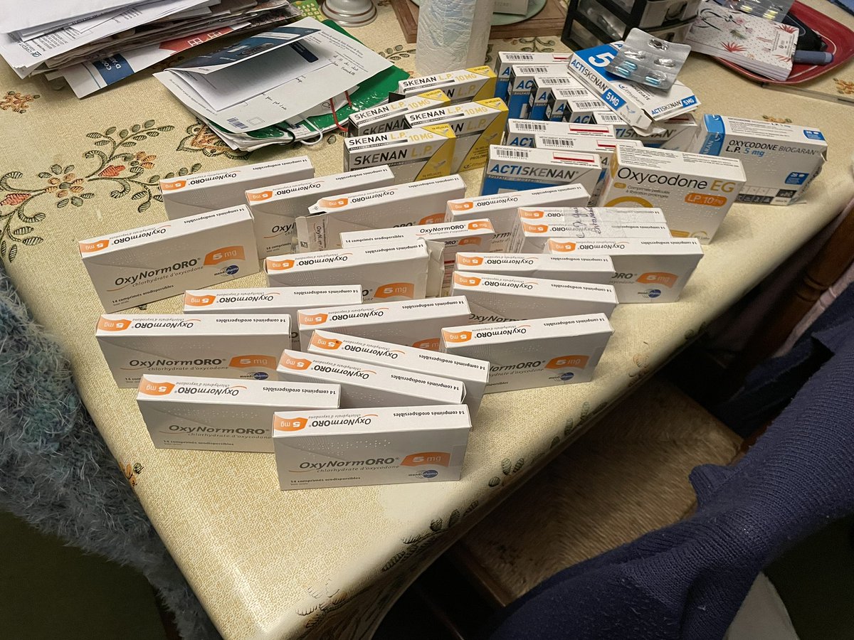 PPoitiers's tweet image. Médecin de ma maman : «  votre maman elle fait pas du chiqué sur ses douleurs ? »
Moi : « je sais pas je me demande qui a pu lui prescrire ça 🤔 »
#oxycodone #oxycotin #morphine #dopesick