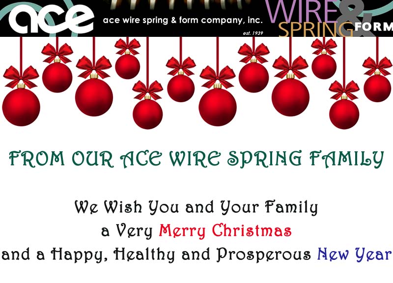 CustomSprings's tweet photo. From everyone here at Ace Wire Spring &amp; Form, we wish you a very Merry Christmas and a Happy, Healthy and Prosperous New Year!!! 

https://t.co/aLmChpTNAC https://t.co/SVmkCRYfDU