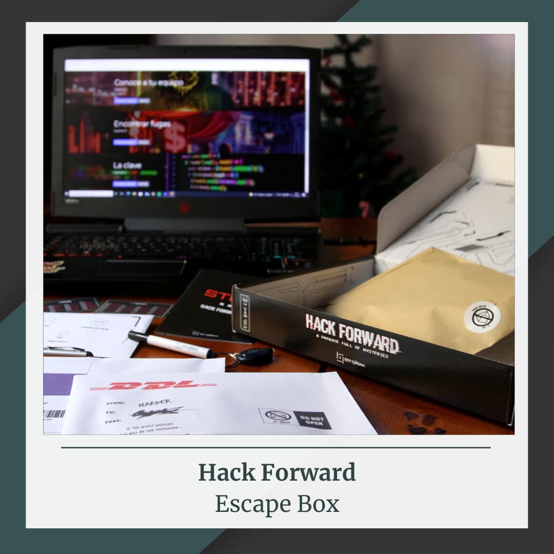 ocioencasa's tweet image. Nueva reseña en nuestro instagram  sobre HACK FORWARD, un escape box de @KeyEnigma ➡️instagram.com/p/CXv2hotsR_X/… #hackforward #keyenigma