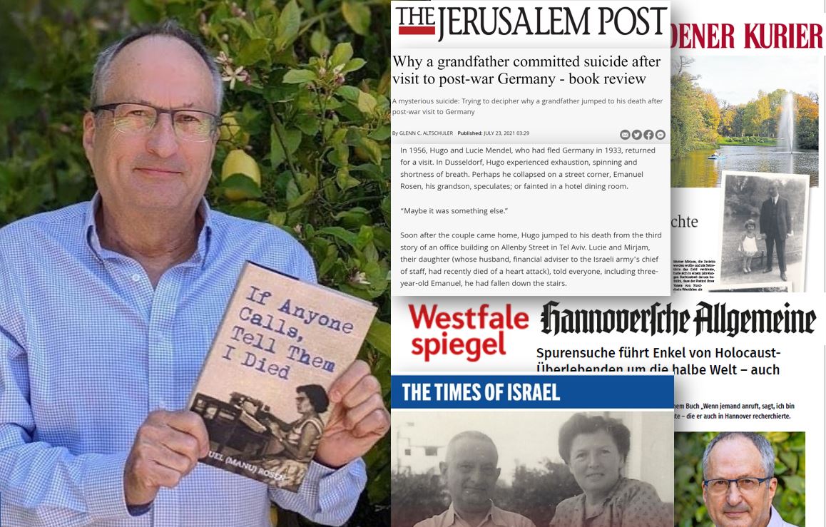 This was a good year for my book and I'm grateful for all the attention it's gotten. Here are some of the articles about the English and the German versions. Hebrew version scheduled for next year. Happy holidays, friends, and a wonderful 2022! getbook.at/EMrosen