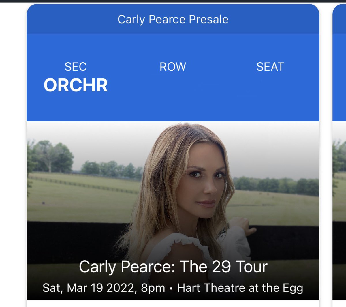 maryshea_'s tweet photo. Tickets ✔️
VIP ✔️
Hotel ✔️

@carlypearce March can’t come soon enough https://t.co/GKWKRPhpJk