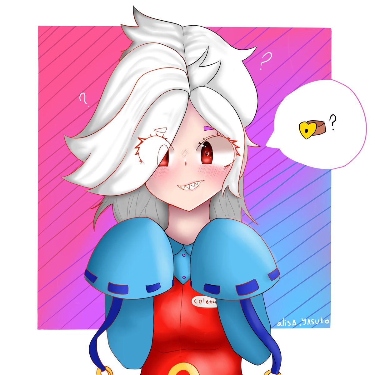 AlisaYasuko's tweet photo. it seems the colette has lost her choker:>

#Colette #brawlstarscolette #brawlstars #brawlstarsfanart #fanart #art https://t.co/gafiTPA0av