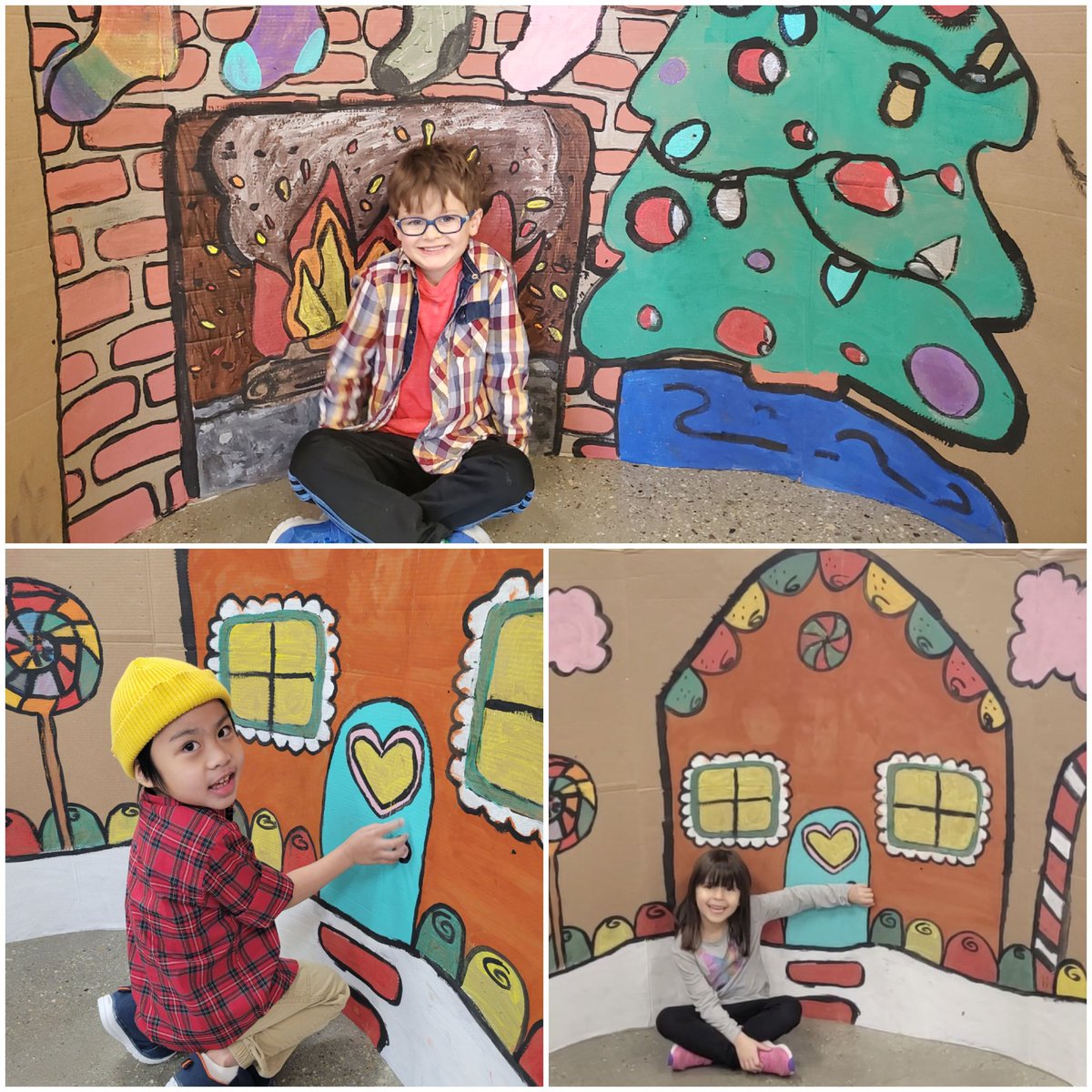 BrookeJude's tweet photo. K enjoying the Candy Cane Village Festival yesterday! We loved colouring and the amazing paintings! @StCatGPCSD @GPCSD https://t.co/fALo7U1t9T