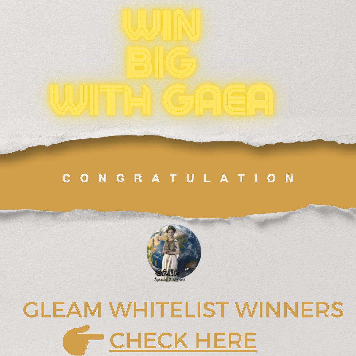 gaeaspace1's tweet photo. @gaeaspace1 IS PROUD TO PRESENT THE #Whitelist WINNERS FOR THE DEC 22ND PRE SALE. CONGRATULATIONS GUYS. 
WINNERS CHECK: https://t.co/EKrix2kRGW https://t.co/7JoKoePzjj