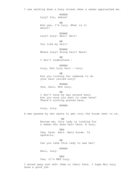LucyDramaGee's tweet photo. Meet me as I found myself in a sort of MADtv "Miss Swan" sketch today. (The event actually happened exactly like this.)

#AmWriting #myownlife https://t.co/DWal9Kfnoh