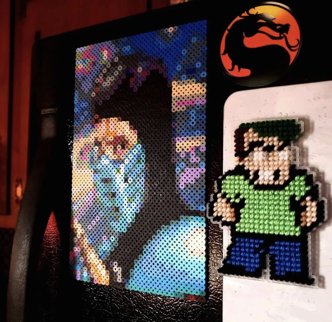 SpriteGalaxyNFT's tweet photo. It's officially the first day of winter so get ready for Sub-Zero temperatures! Get it??....GET!?
#subzero #mksubzero #mortalkombat #mortalkombattrilogy #mortalkombatart #mkfanart #edboon #johntobias #netherrealmstudios #perler #perlermagnets #handmademagnets #perlerbeadart https://t.co/bkMJRPPjDo