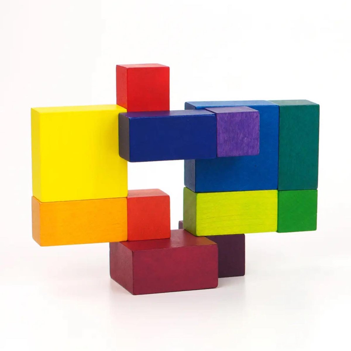 stim_box's tweet photo. ✨New Product Alert✨The Playable Art Cube has wooden pieces connected together with an elastic cord. The goal is not just to put it back into a cube, but to find the right angles and manipulate the colorful pieces into whatever gorgeous structure your heart desires https://t.co/tZ9Pjz6KMb