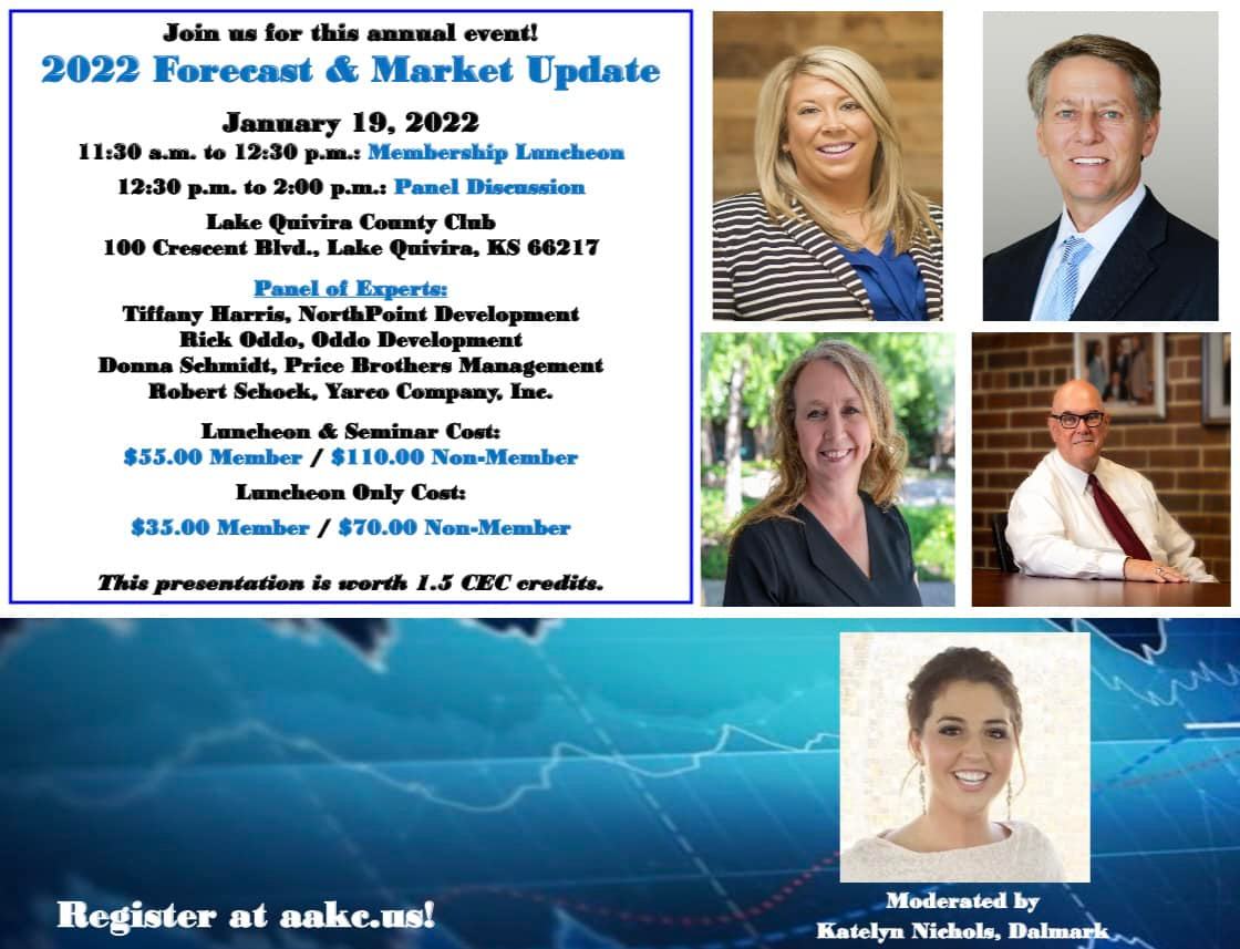 AAKCus's tweet photo. Get ready to start obtaining your CEC credits and attend our first seminar of the year, the 2022 Forecast and Market Update on January 19, 2022! We’ve got an awesome panel!
Registration opens up on January 1st at https://t.co/m7gBm3Fuu6!
#2022forecast #marketupdate #CECs https://t.co/oIttNhWWvR