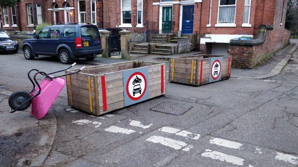 Ok so it’s happened today!  We have a neighbourhood which puts local people first and cars second!