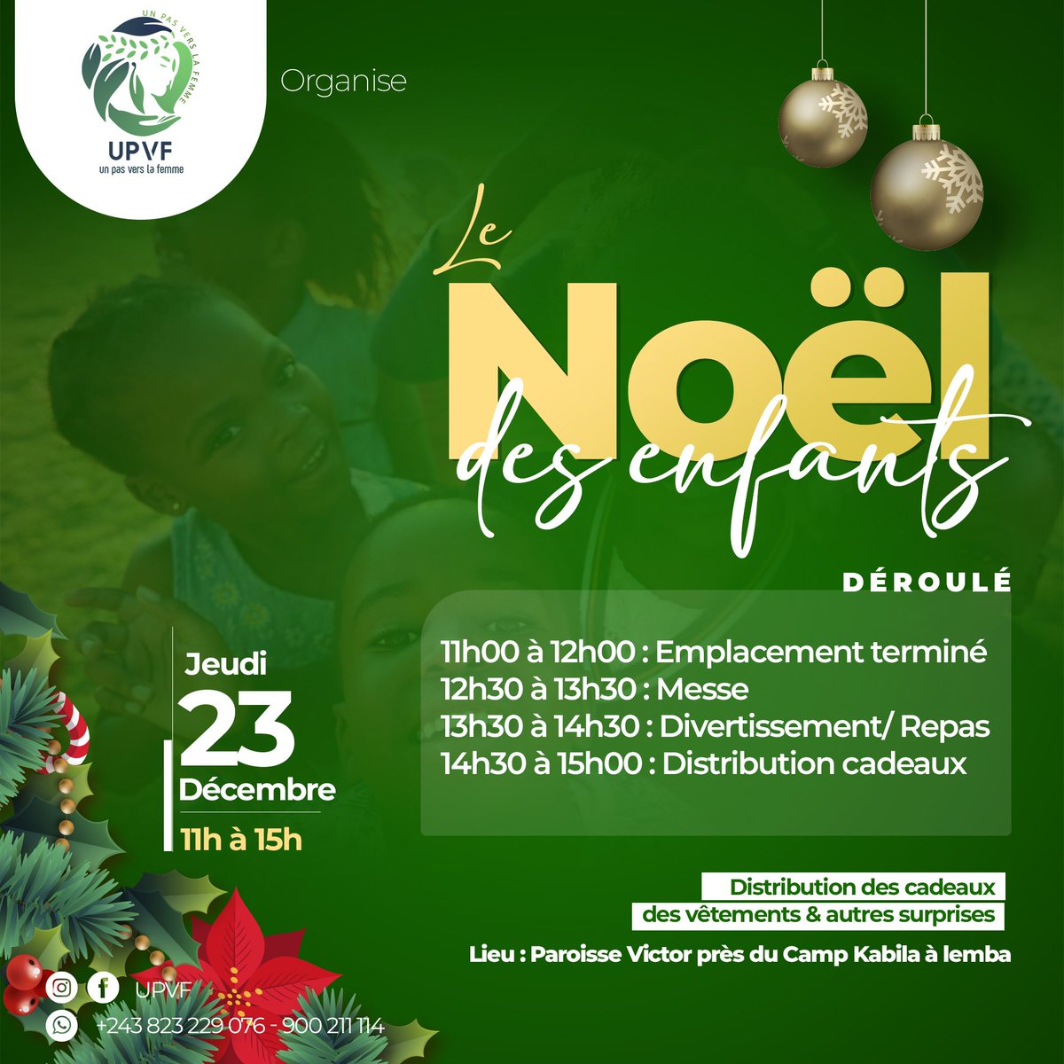 UnPasVersLaFem's tweet photo. Jour J-2
Ensemble, on va le faire car il y a plus de bonheur à donner qu'à recevoir

#upvf #noel2021 #ActionSociale #campsmilitaire #unpasverslafemme https://t.co/Q8eOdh4rk6