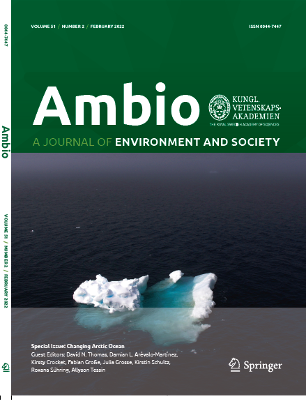 Thrilled to announce the publication today of a key new #Arctic & #ClimateChange resource 15 FREE to download papers in an @Ambio_Journal Special Issue on 'A Changing Arctic Ocean' Insight from 5 years of @NERC_CAO funded by @NERCscience & @BMBF_Bund link.springer.com/journal/13280/…