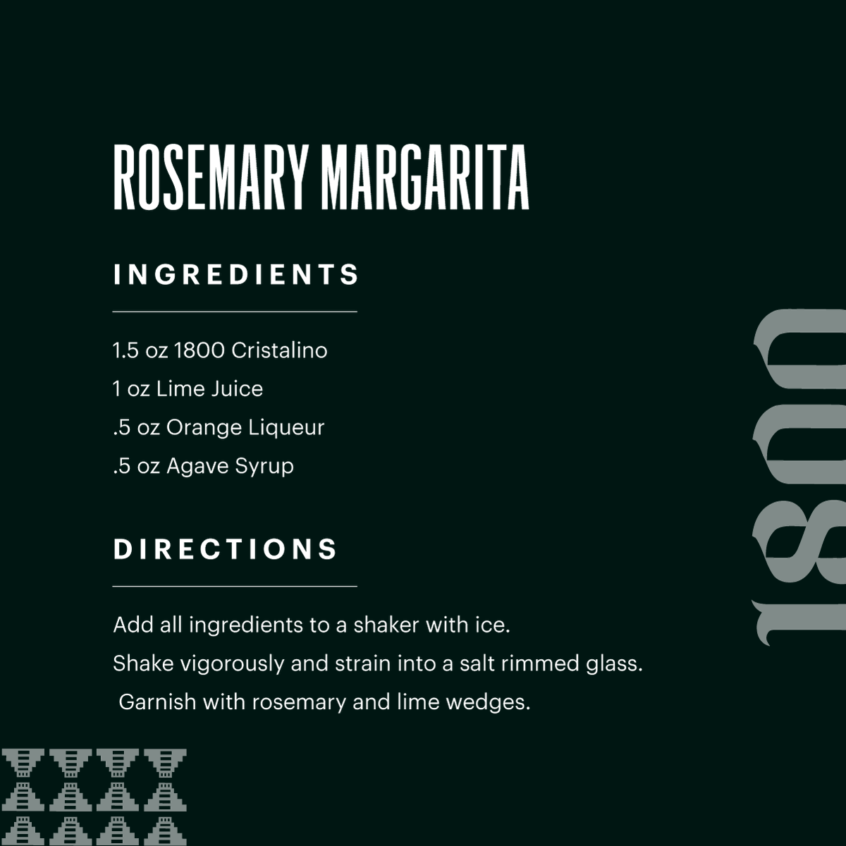 1800Tequila's tweet photo. All I want for Christmas is… a Rosemary Margarita🍸 Cheers to upping your cocktail game this year. https://t.co/7MTIbGMjro