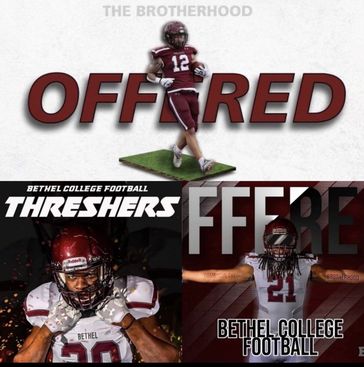 Meechietidwell4's tweet photo. After a great talk with @CoachStokesBC I am glad to say I received my 2nd offer from Bethel College ✔️🏆 https://t.co/aCkM3evtcn
