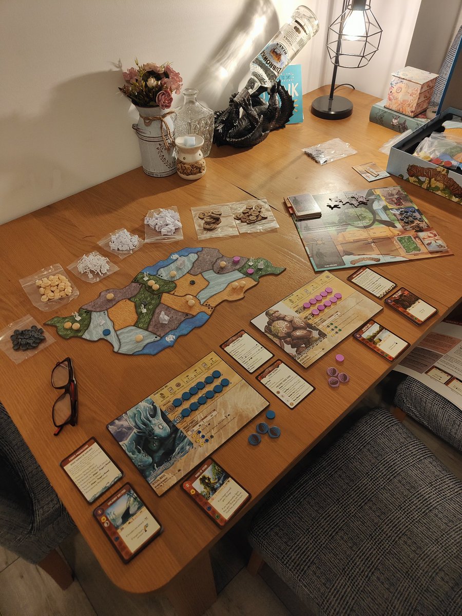 #spiritisland was the 2nd board game I bought for my collection. The artwork and theme of the game completely sold it to me. Been a blast to play solo. #boardgames #boardgamegeek