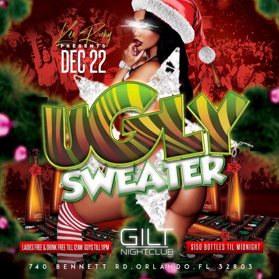 dreamseller____'s tweet image. UGLY SWEATER PARTY @ GILT NIGHTCLUB 🔥