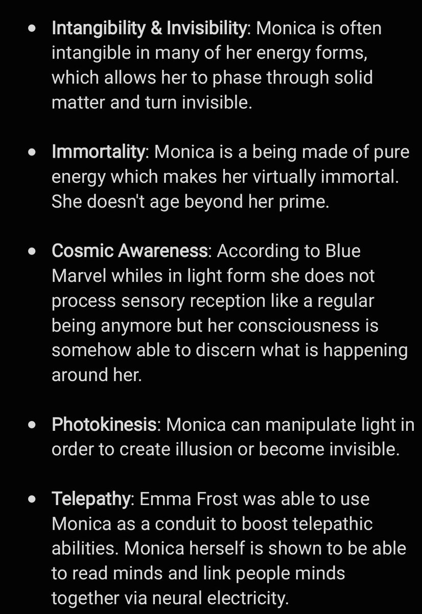 boss_htown's tweet image. Monica rambeau AKA Spectrum Powers and some impressive feats.
#MCU
#MarvelComics
#Marvel