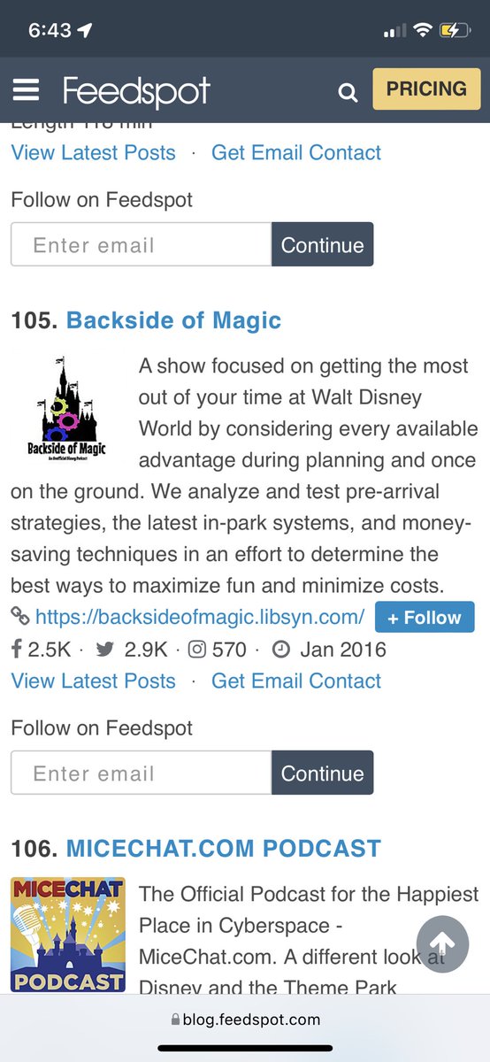 BacksideOfMagic's tweet image. Congratulations to Backside of Magic, ranked by some internet thing as the number 105 (out of 100) Disney podcast to follow in 2022 — A testament to what can be achieved by doing nothing.  We graciously accept any accompanying monetary award.
