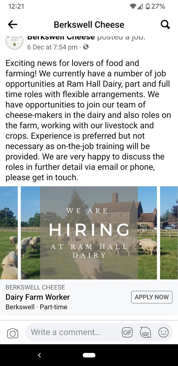 Balsall_Common's tweet image. Job opportunity at Berkswell Cheese (yum). Look them up on Facebook to apply.
