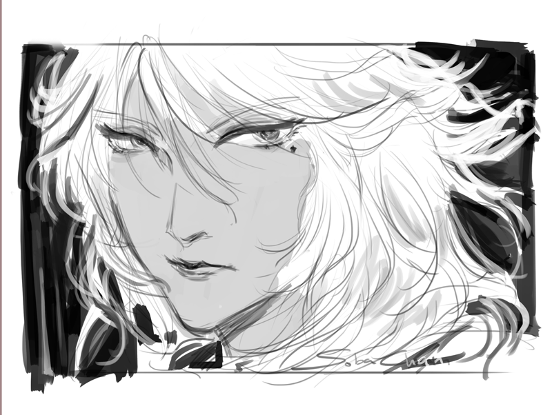 Trying Yoshitaka Amano style with my WoL #ffxiv 