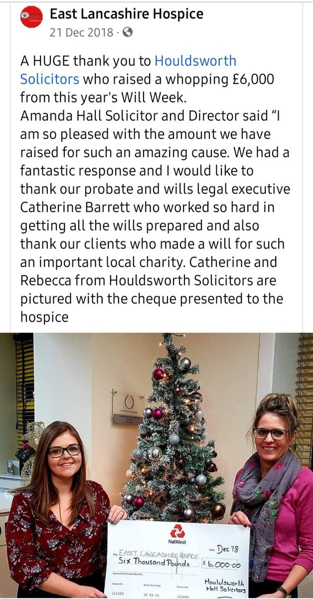 HouldsworthSols's tweet photo. This popped up on our memories... 3 years ago today, we raised a massive £6000 for @elhospice 🙌 Such an amazing Charity! #WillWeek 👇 https://t.co/CZ7mhdknFF