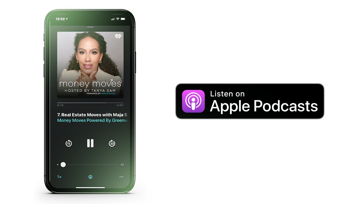 gogreenwood_'s tweet photo. A great way to support #MoneyMovesPodcast hosted by Tanya Sam is to subscribe and leave a review on Apple Podcasts!✨🎧Listen and review here: https://t.co/z9H1GDLzbs https://t.co/BMUBv4Wghl