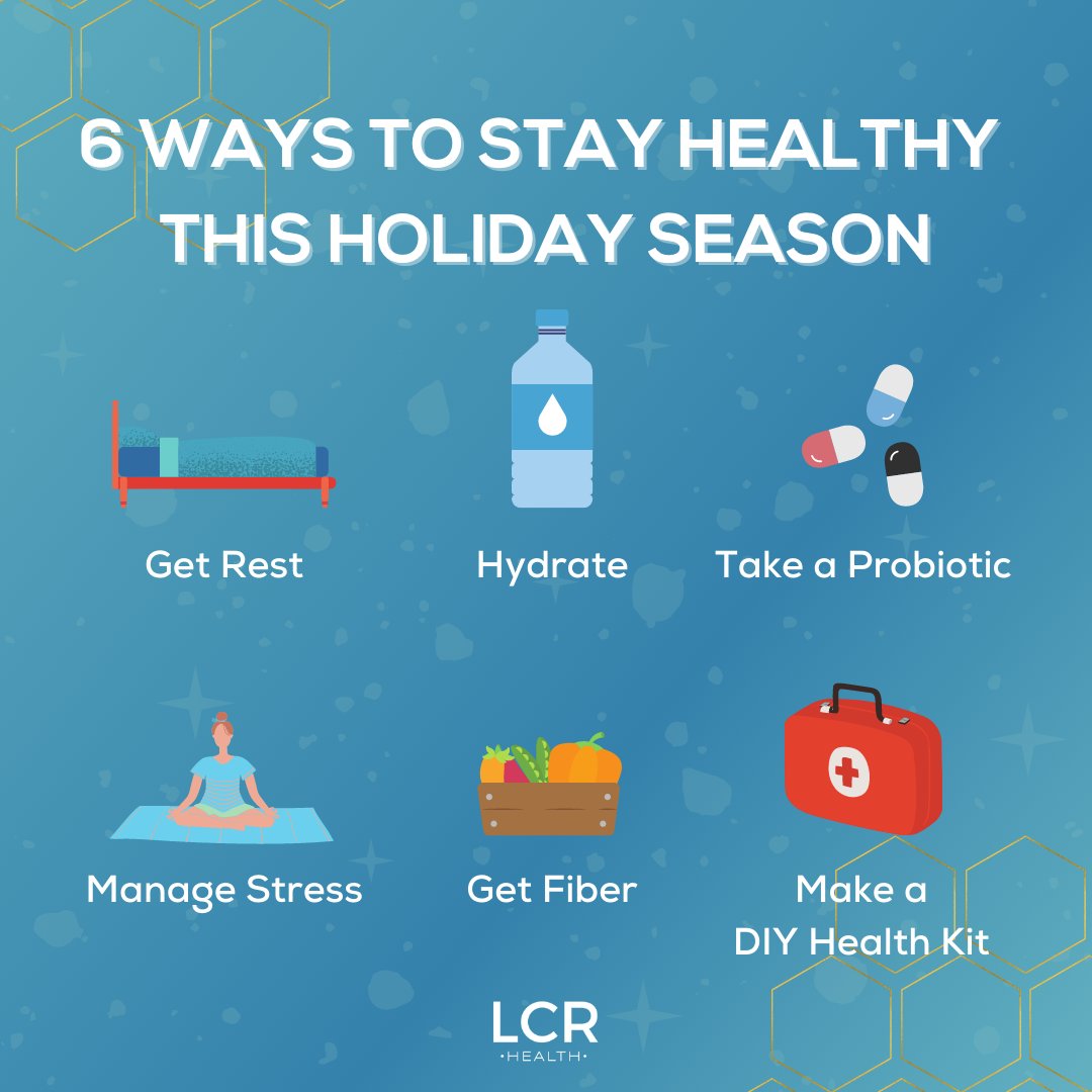 LCRHealth's tweet photo. 🎁 It is going to be more important than ever to keep your health in check this holiday season. Here are some tips on how you can stay healthy and help support your immune system during this hectic time. Visit the link below for more helpful tips! 📲

https://t.co/nXzkl6R1oH https://t.co/XB5JH3BNGq