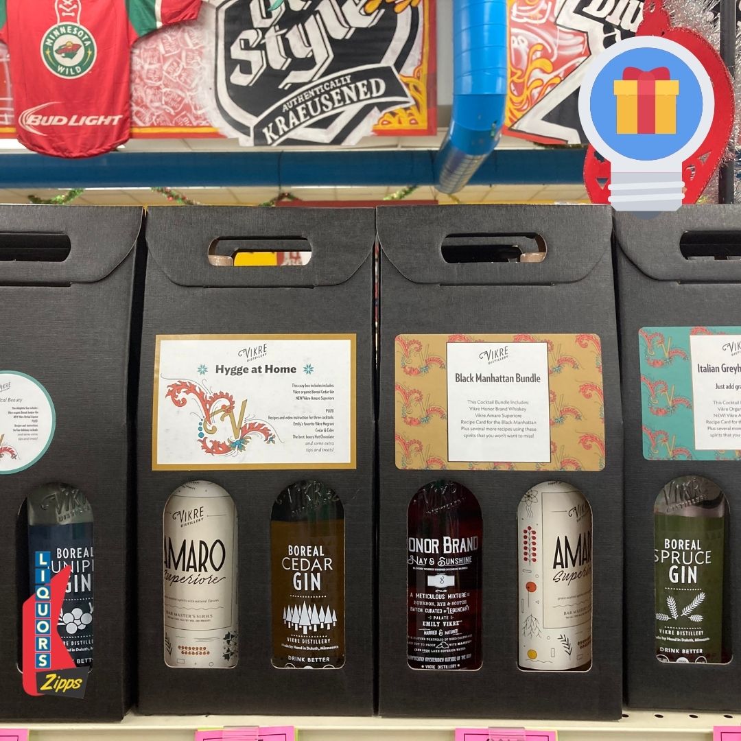 Do you still have a few gifts to purchase before Christmas this Saturday?

We have you covered with our Vikre Gift Packs! Vikre Distillery is located in Minnesota, up in Duluth! Buy local this holiday season!

#vikre #vikredistillery #zippsliquor #minnesotaliquorstore #giftideas