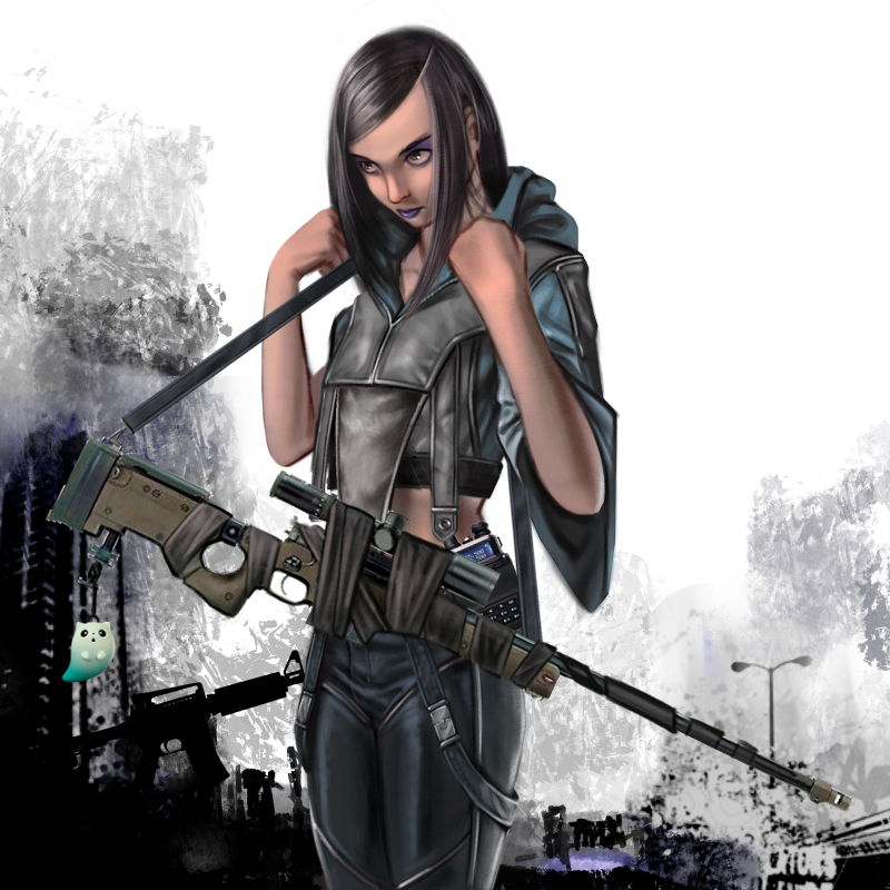 HostileZoneNFT's tweet photo. There isn’t much information on this 19 year old girl except for her symbolic name - Illusia. Thanks to her talents, she joined Silver Reaper’s team as a sniper. One shot from Illusia is a game changer. Quiet, mysterious, mostly unnoticed… Almost an illusion. https://t.co/bNHTZXhKJf