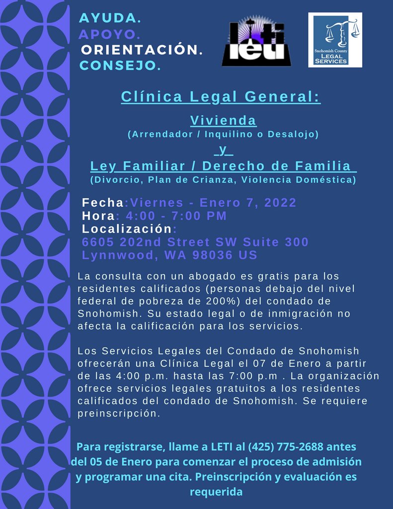 Snohomish County Legal Services tweet media