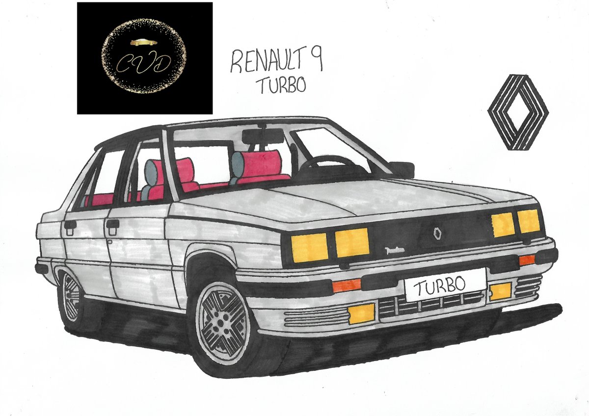 CustomCvd's tweet photo. Hi all, as today was my last drawing day of the year I thought I'd share my first &amp; last drawings of 2021. I'd also like to wish all my Friends, Followers &amp; Clients a Merry Christmas &amp; a Happy New Year.
#Renault #renault9 #renault9turbo #rovercars #rover220turbocoupe #rovertomcat https://t.co/L2k1OAHHdy