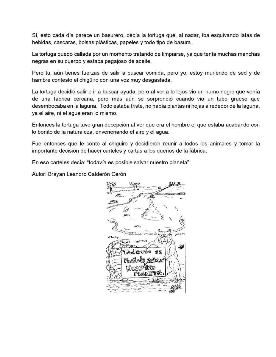 UKinColombia's tweet photo. En Aprender con historia ✍️ para #JoinTheHum, desde Yopal el chigüiro Lalo 🐻 y la tortuga Sara 🐢 de Brayan Leandro Calderón Cerón, nos recuerdan que todavía es posible salvar nuestro planeta.

[4/9] https://t.co/LAIRPeBIFv