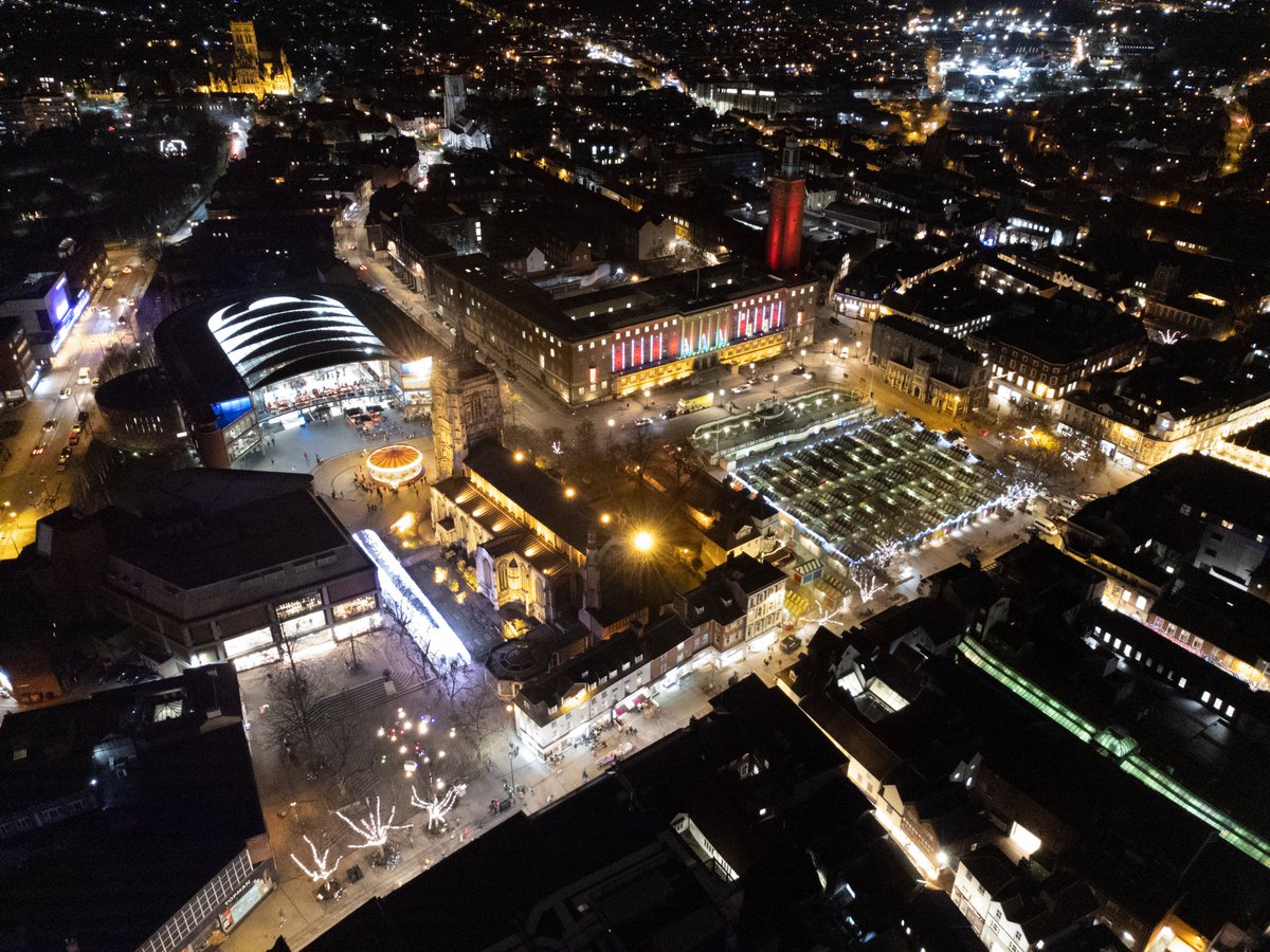 Norwich night-time aerial image #Norwich #night #aerial #image #Norfolk #DJIMini2