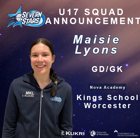 U17 DEFENCE 

Maisie Lyons 

GD/GK

Nova Academy: <a href="/KingsWorcester/">King's Worcester</a>