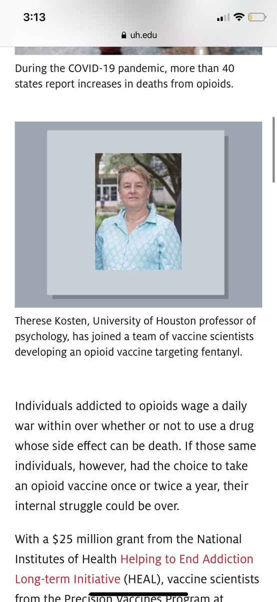 Dr. Thomas Kosten: signed the 2012 PROP petition to the FDA to relabel opioids. Today I was researching opioid vaccines and LOOK who has their hands in the cookie jar: Kosten AND his WIFE! He also appears in this PROP video in 2012: youtu.be/DgyuBWN9D4w