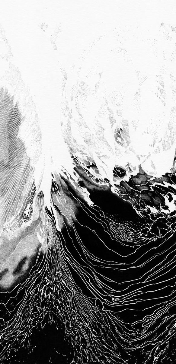 GabrielSMoses's tweet photo. OCEAN STUDY #2
this one was a very meditative piece.
I remember working on it slowly, it felt like breathing in and out

its also one of works from the “second wave” of the wave studies which I did 5 years after the first batch https://t.co/dQu0sBTqbX