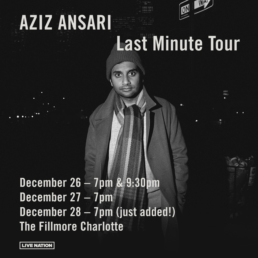 Due to overwhelming demand Aziz Ansari: Last Minute Tour has added a December 28 show. Tickets on sale NOW! Get yours at: bit.ly/3s0Sf1w