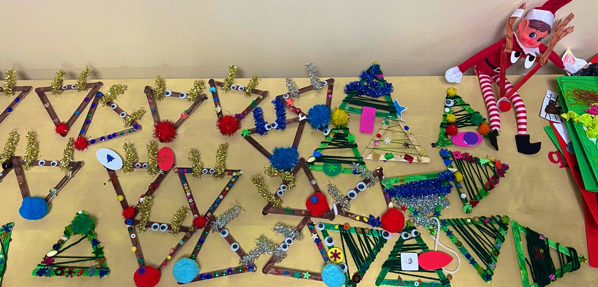 MissWindsor's tweet photo. How cute are these little reindeer and Christmas crafts that we did last week of term 🥺🎄🦌 https://t.co/NSkWS7DBPD