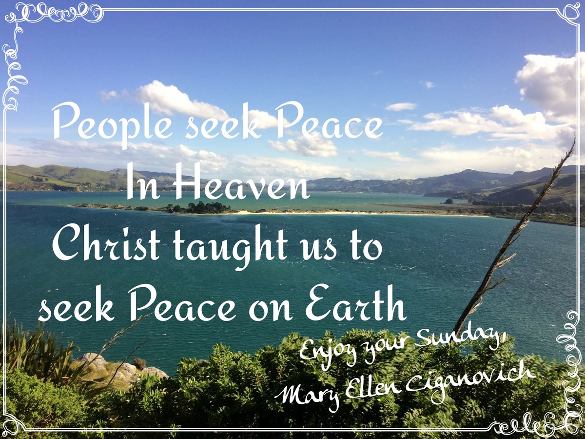 askmaryellen's tweet image. An extra Truth for your day: People seek peace in Heaven - Christ taught us to seek Peace on Earth. #Truthpost #askmaryellen #createpeace #inspirationalwriter #encouragingwoman #motivationalmoment #TruthLives amzn.to/3r4zJop
